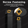External Turning Tool Holder Ccmt06/09 Carbide Inserts Lathe CNC Cutting Tools Set