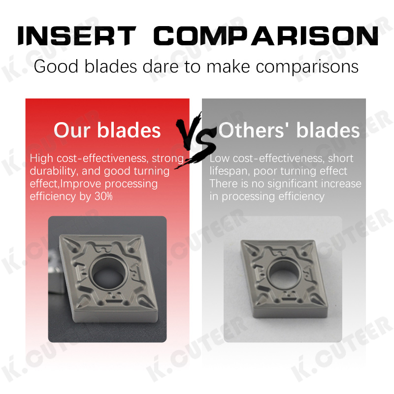 Carbide Insert for Mclnr External Turning Tool Cnmg12 Aluminium Blade Stainless Steel