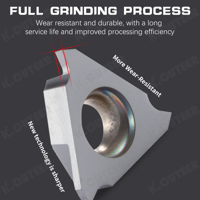 Keencuteer CNC Lathe Indexable Inserts Round Head TGF32R100 TGF32R200 TGF32R300 shallow grooving 