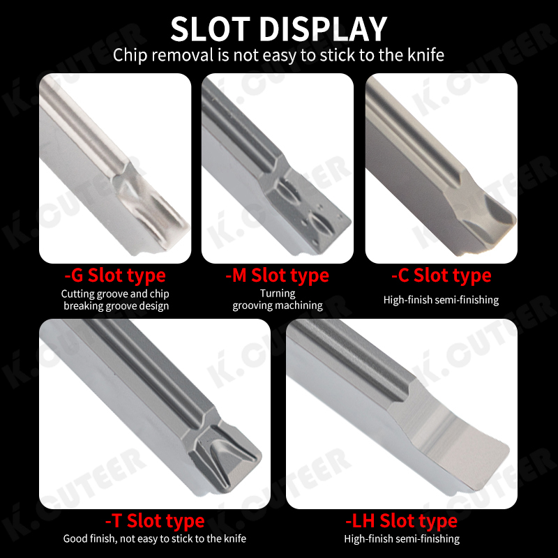 CNC ceramic groove cutting and breaking blade for groove lathe processing