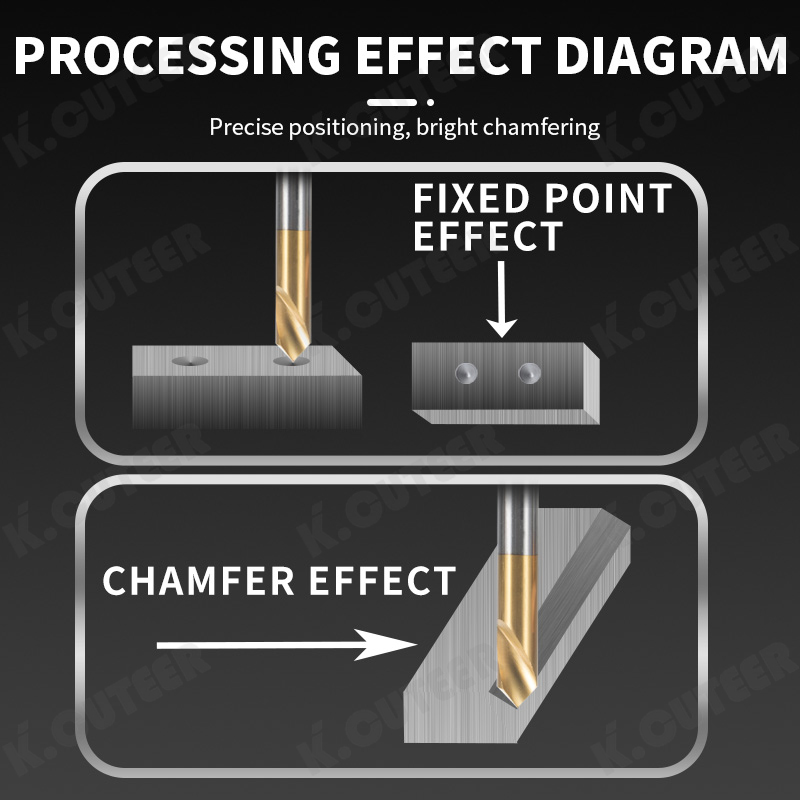 High-Quality 90-Degree Centering Drill Bit for CNC Machines