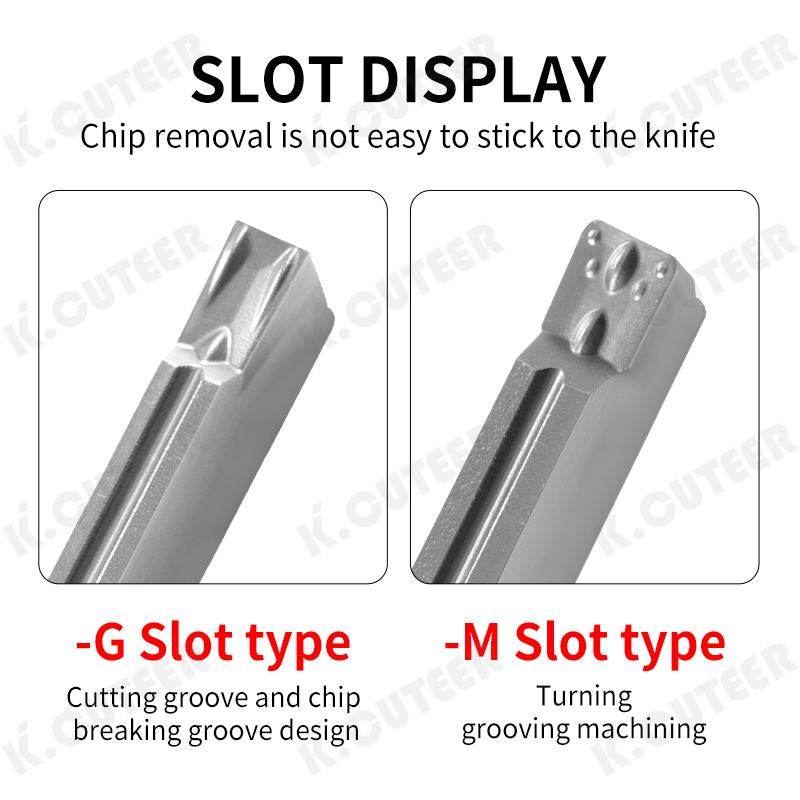 Grooving Insert Lathe Slotted Blade H01 for Aluminium Cutting Turning Tool Blade