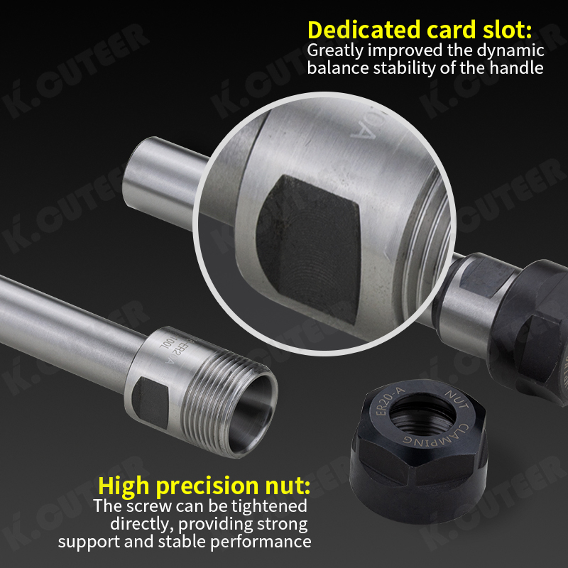 C-ER Precision Engraving Machine Straight Shank Extension Rod Accessory