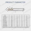 Durable 4 Flute White Steel Milling Cutter for Efficient Cutting