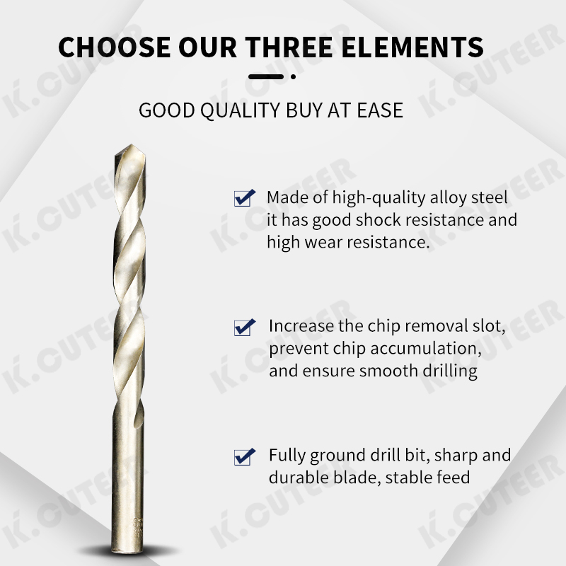 Hcs Twist Drill Bit Set for Aluminum Wood Plastic Metal Hole 1-10mm/1-13mm