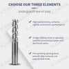 Cutting HRC50 3 Flute Alloy Carbide Milling Tungsten Steel Milling Cutter End Mill