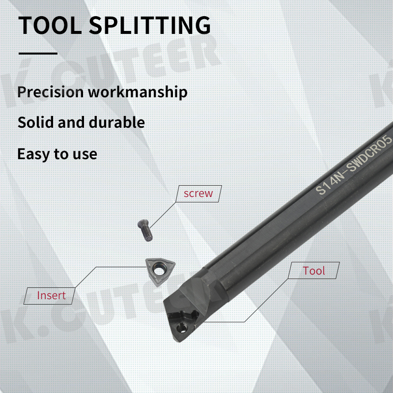 Swdcr Screw Type Alloy Internal Bore CNC Tool Holder
