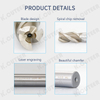 Hcr65 High Precision 3 Flute White Steel Milling Cutter