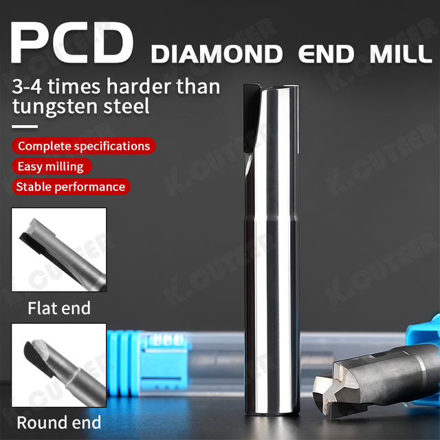 PCD Diamond Chamfer Milling Cutter Carbide Countersink Engraving Bits