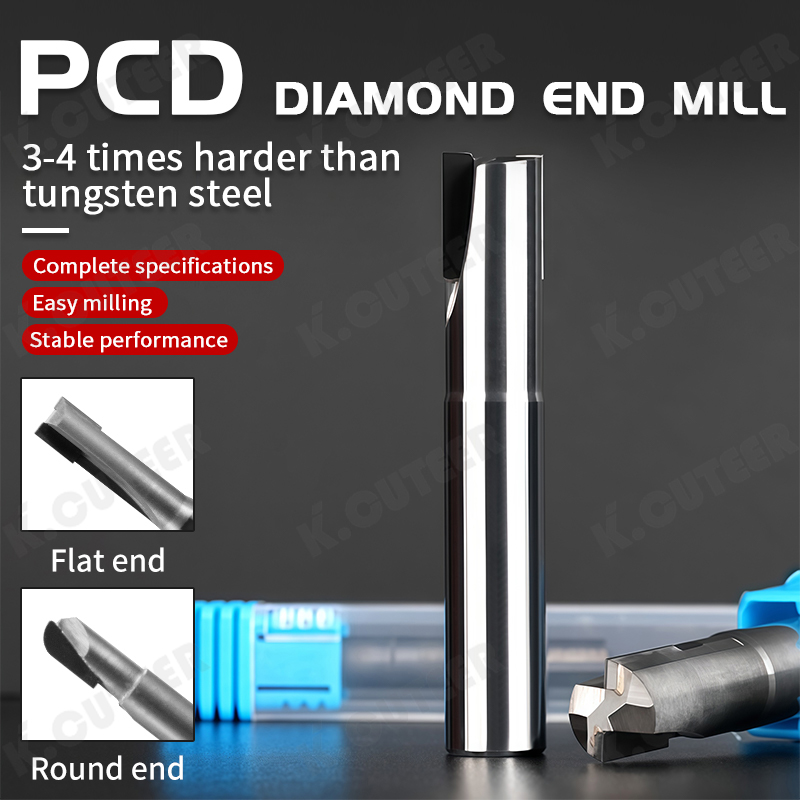 PCD Diamond Chamfer Milling Cutter Carbide Countersink Engraving Bits