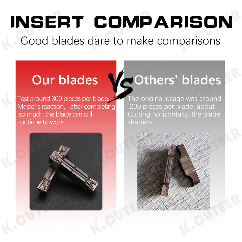 Grooving Insert Turning Tool Slotted Blade CNC Cutting Blade Lathe Full Series