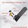 93 Degrees Lathe Bar Turning Holder CNC Cutting Tool Cutter Bar