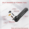 75-Degree End Face Turning Tool MCKNR2020/2525M12 External Circular Tool Holder Lathe Tool