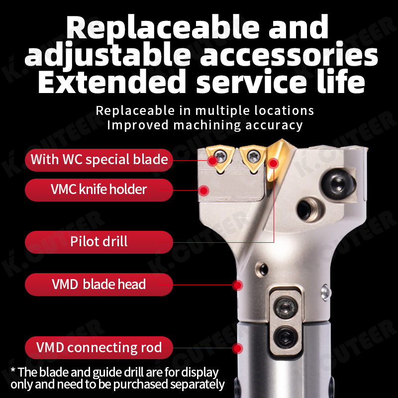 Large-Aperture Deep Hole Drilling Centering U Drill Deep Hole Machining Vmd