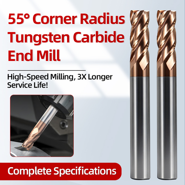 High-Performance HRC55 Carbide Milling Cutter for CNC Applications
