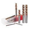 Tungsten Steel Alloy 60-Degree Flat-Bottom Cutter 4-Flute Straight Shank Extended End Mill