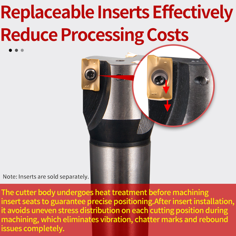 Indexable Face Mill with Tapered Shank Mt4 CNC Milling Cutter Holder