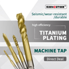Titanium-Coated Coarse Thread Drill Bit for End Spiral Machine Tapping