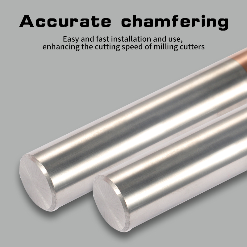 Tungsten steel alloy 60-degree flat-bottom end mill, carbide 4-flute