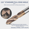 58-Degree Tungsten Steel Coated Drill Bit Solid Carbide Straight Shank Extended 0.5-20mm