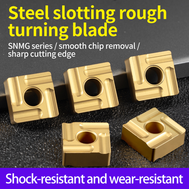 CNC Carbide Insert Snmg120408r-S Square Cutting Blade for Steel Grooving