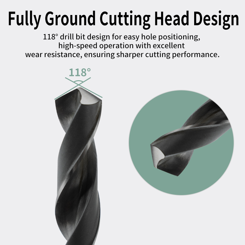 High-Speed Twist Drill with Taper Shank 6-100mm Morse Taper Drill Bit