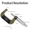 Outside Micrometer 0-25-50mm Screw Micrometer, Precision Caliper Thickness Gauge High Accuracy 0.01mm