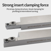 End Face Grooving Tool Shank, Large Cutting Depth Grooving Tool Shank
