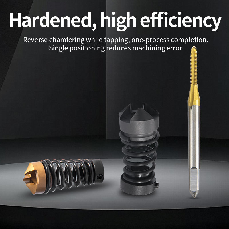 Tapping Chamfer Cutter M2/3/4/5/6 Straight Flute Composite Integrated Type for End Machines