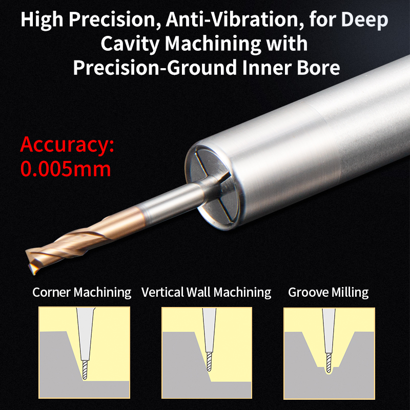 Rear-Pull DC04/06/08 Small-Diameter Extension Rod CNC Straight Shank Machining
