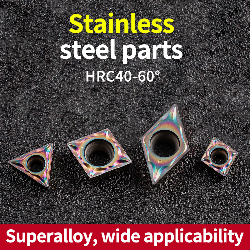 Keencuteer CNC Quenching Inserts Ultra-Hard Carbide Tips Hard Steel Colored Blades