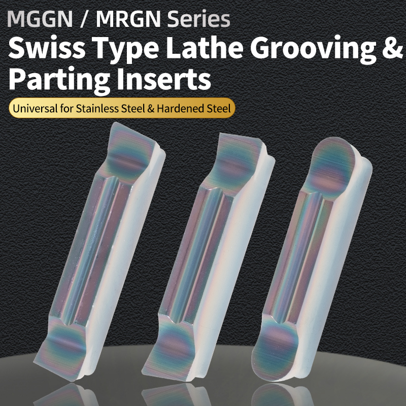 CNC Grooving Inserts for Stainless Steel, Solid Bar Machine, Hard Steel