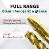Titanium-Coated Coarse Thread Drill Bit for End Spiral Machine Tapping