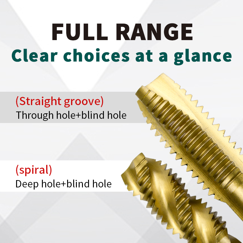 Titanium-Coated Coarse Thread Drill Bit for End Spiral Machine Tapping