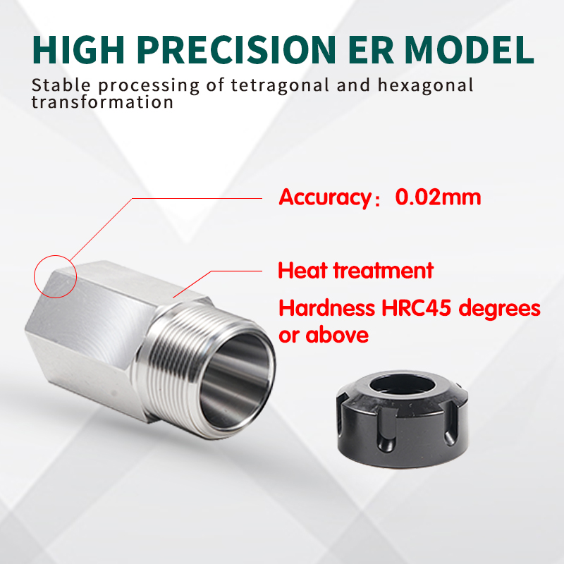 Er25/32/40 Square to Hexagonal Set Er Collet Chuck Sleeve Combination Fixture