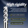 Tungsten Steel Aluminum Milling Cutter 55-Degree 3-Flute High-Gloss Milling for Aluminum Alloy