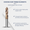 58-Degree Tungsten Steel Coated Drill Bit Solid Carbide Straight Shank Extended 0.5-20mm