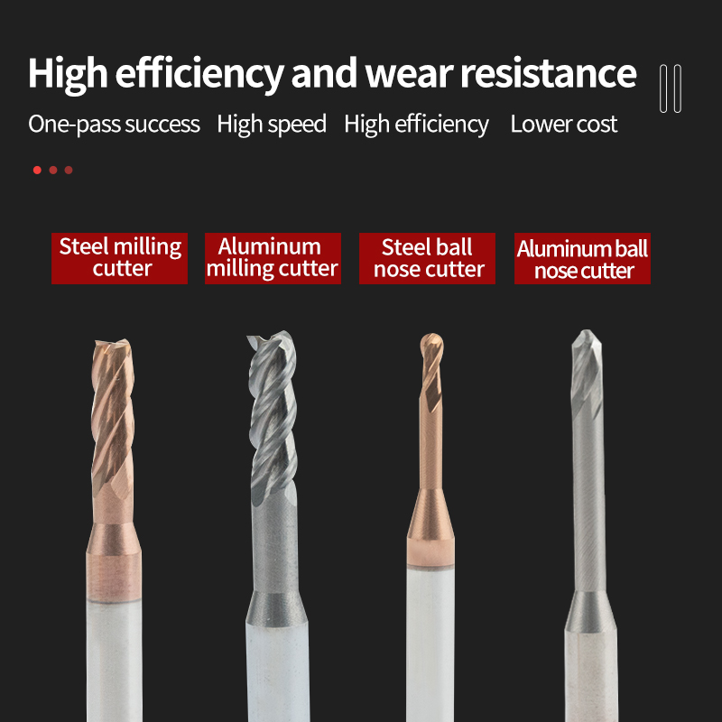 Tungsten Steel Deep Groove Ball End Mill for Alloy Steel and Aluminum