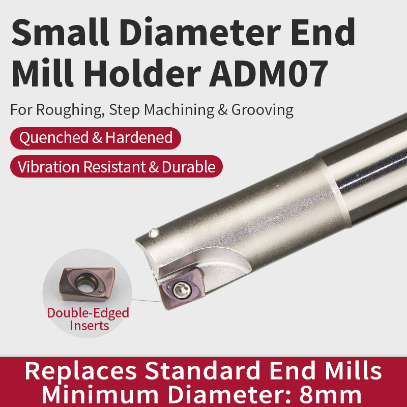 Small Path Milling Cutter Shank R0.8 Milling Machine Tool Admt07 Fast Feed