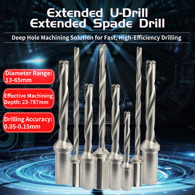 Extended U-Drill Deep Hole Machining Rapid Drill Aggressive Deep Hole Drill