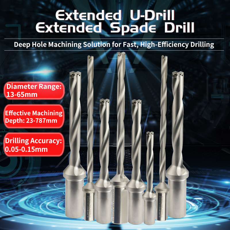 Extended U-Drill Deep Hole Machining Rapid Drill Aggressive Deep Hole Drill