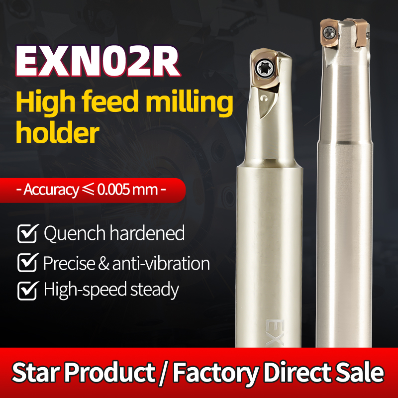 Rapid Feed for CNC Milling Cutter Shank Exn02r Shock-Resistant High-Efficiency Small-Diameter Fast
