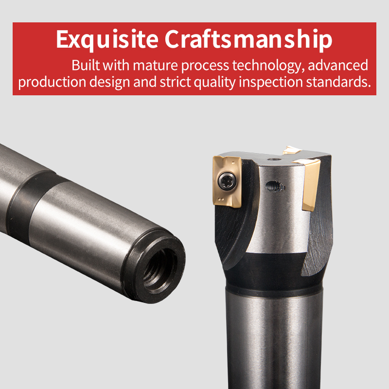 Indexable Face Mill with Tapered Shank Mt4 CNC Milling Cutter Holder