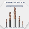 58-Degree Tungsten Steel Coated Drill Bit Solid Carbide Straight Shank Extended 0.5-20mm
