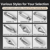 Keencuteer Ultra-Bright Brushed Aluminum Alloy Blade for Car Rims Chip-Free No Snowflakes