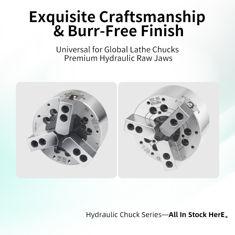 Hydraulic Chuck 60-Degree Lathe Hydraulic Jaw Heightened Lengthened and Thickened
