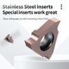 Vertically Mounted Shallow Groove Blade Machining Steel and Stainless Steel