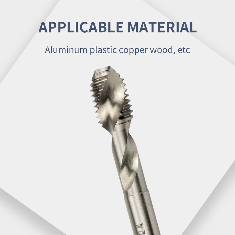 Aluminum Spiral Tap M2/M2.5/M3/M3.5/M4 White Aluminum-Specific Tap