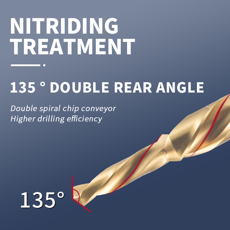 Cobalt Secondary Step Drill for Stainless Steel Countersinking Stepped Hole and Chamfering