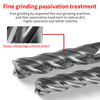 60-Degree Tungsten Steel End Mill 4-Flute Black Coating Specialized for Stainless Steel
